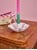 Rice - Metal Blomst formet Lysestage i blød pink thumbnail-2