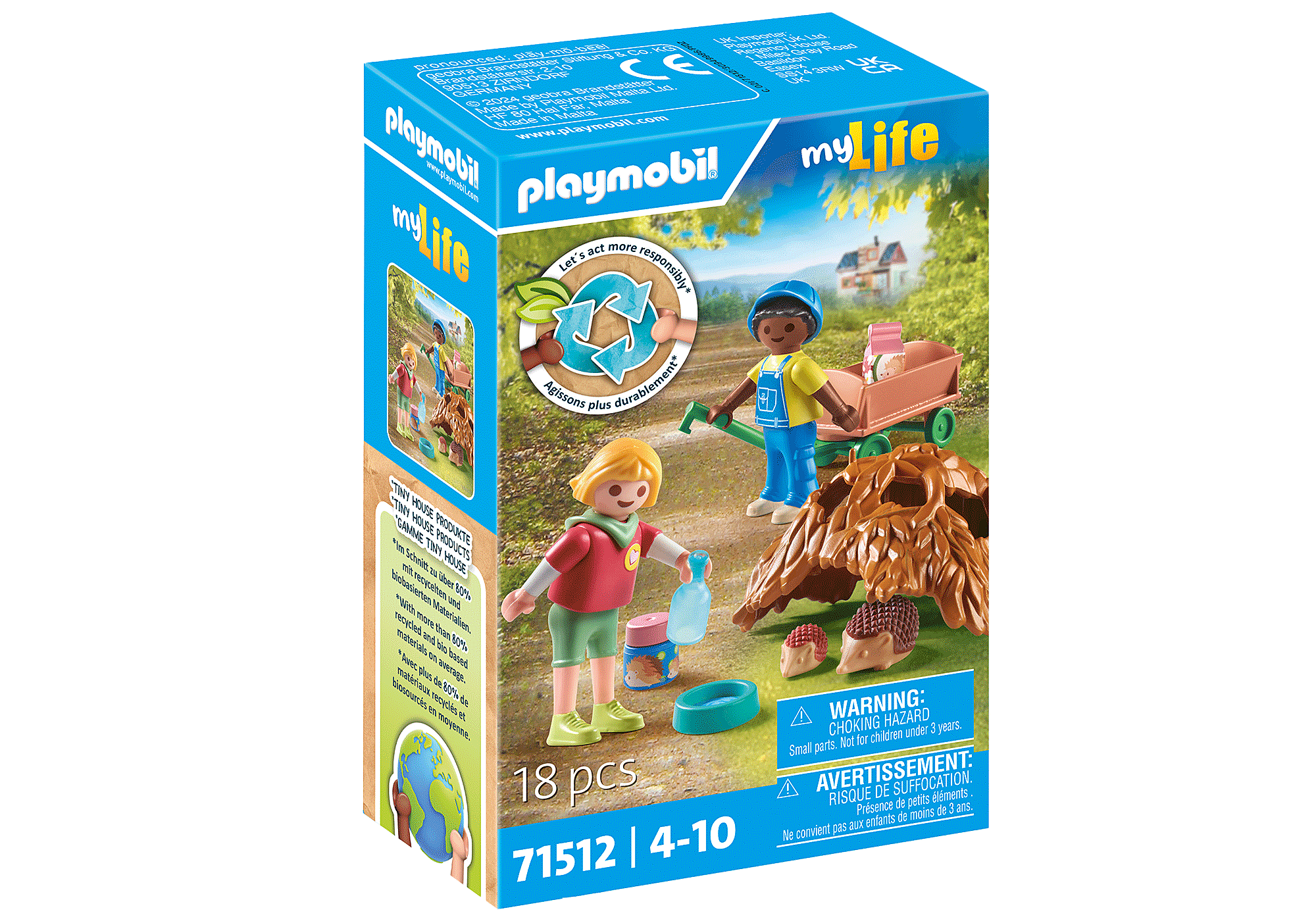 Playmobil - Care of the hedgehog family (71512) - Leker