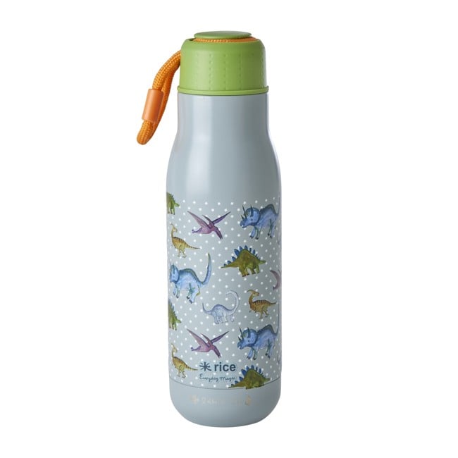 Rice - Stainless Steel Drinking Bottle with New Dino Print - 12H Hot/24H Cold - 500 ml