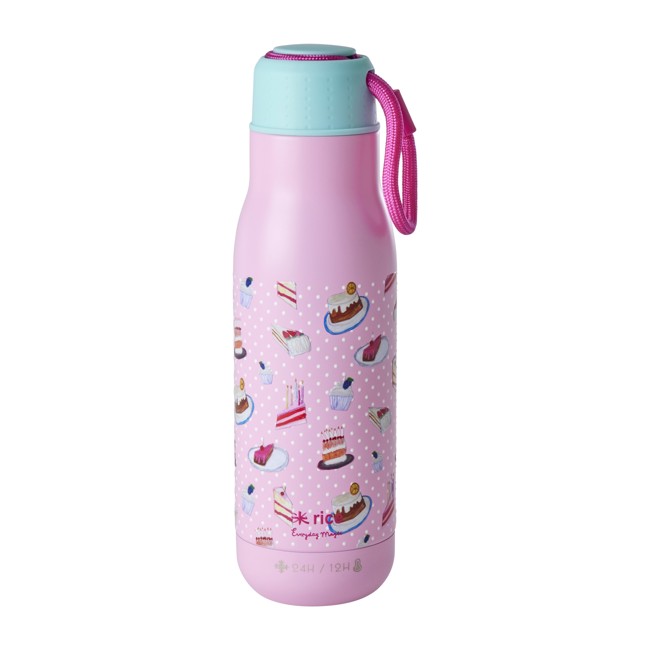 Rice - Stainless Steel Drinking Bottle with Sweet Cake Print - 12H Hot/24H Cold - 500 ml