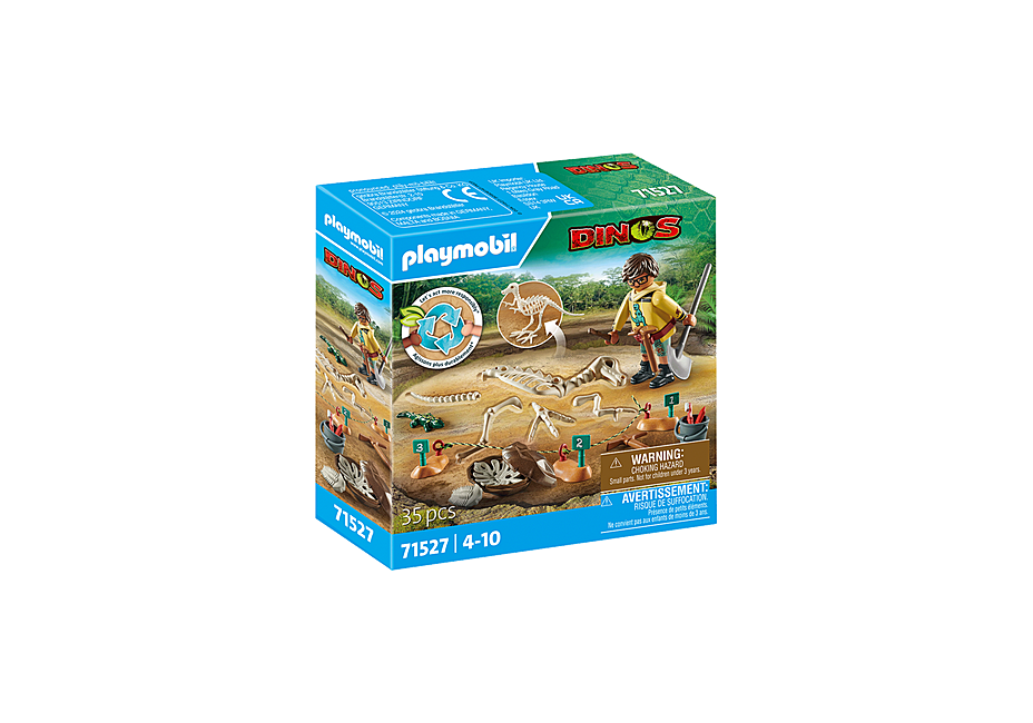 Playmobil - Archaeological dig with dinosaur skeleton (71527)