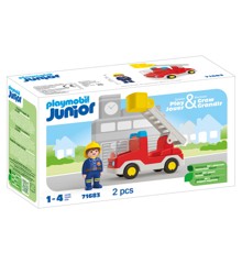 Playmobil - JUNIOR: Brandweerwagen met ladder (71683)