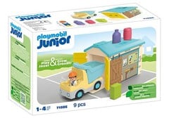 Playmobil - JUNIOR: Construction Truck with Garage  (71686)