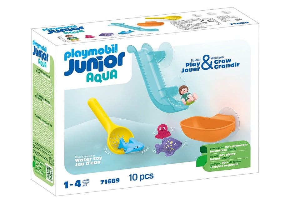 Playmobil - JUNIOR AQUA: Water Slide with Sea Animals (71689)