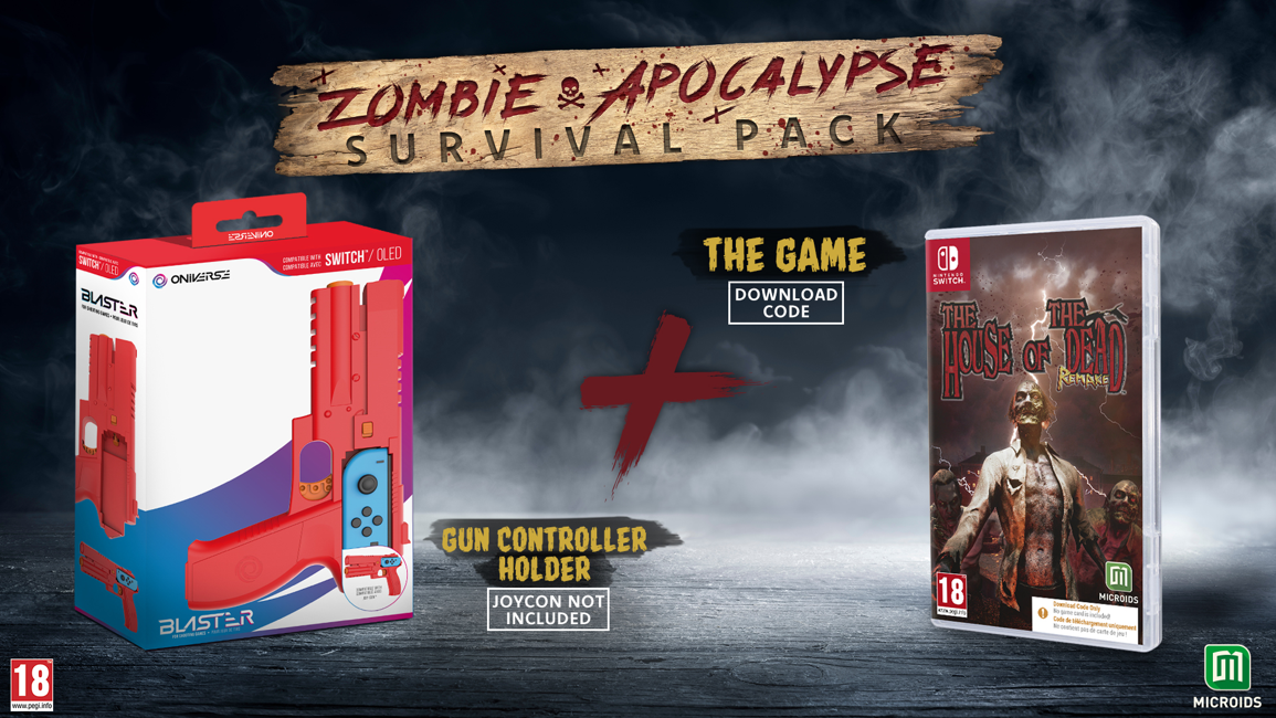 Zombie Survival Pack: House of the Dead Remake & Blaster (Code in Box)