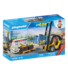 Playmobil - Forklift truck with cargo (71528)