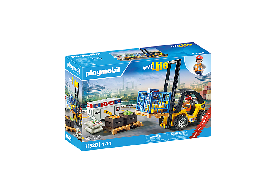 Playmobil - Heftruck met lading (71528)