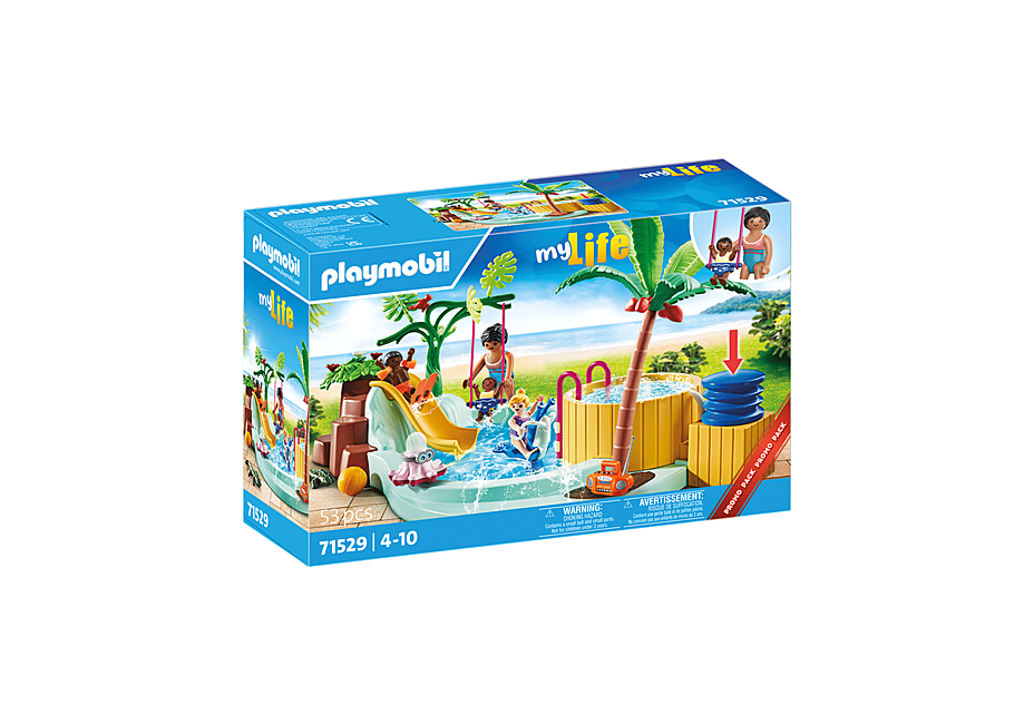 Playmobil - Børnepool med boblebad (71529)