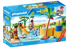 Playmobil - Børnepool med boblebad (71529)