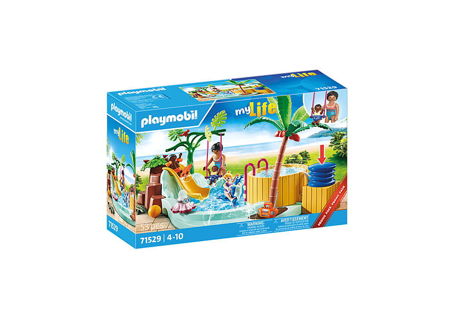 Playmobil - Children's pool with whirlpool (71529)