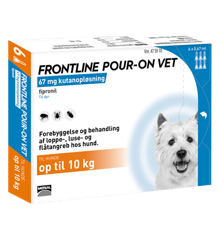 Frontline Pour-on - Frontline Pour-on Vet., Hund 2-10kg., 6x0,67 ml. (DK/NO)