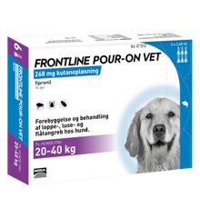 Frontline Pour-on - Frontline Pour-on Vet., Hund 20-40 kg., 6x2,68 ml. (DK/NO)
