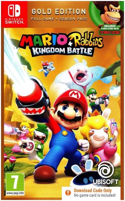 Mario + Rabbids Kingdom Battle (Gold Edition) (Code in Box) - Videospill og konsoller