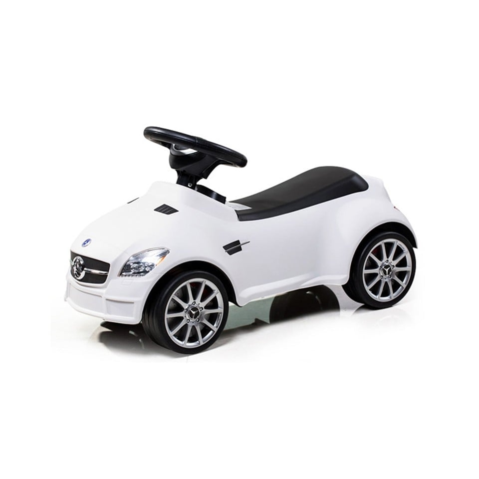 Babytrold - Car Activity Ride On Mercedes-Benz White - Leker