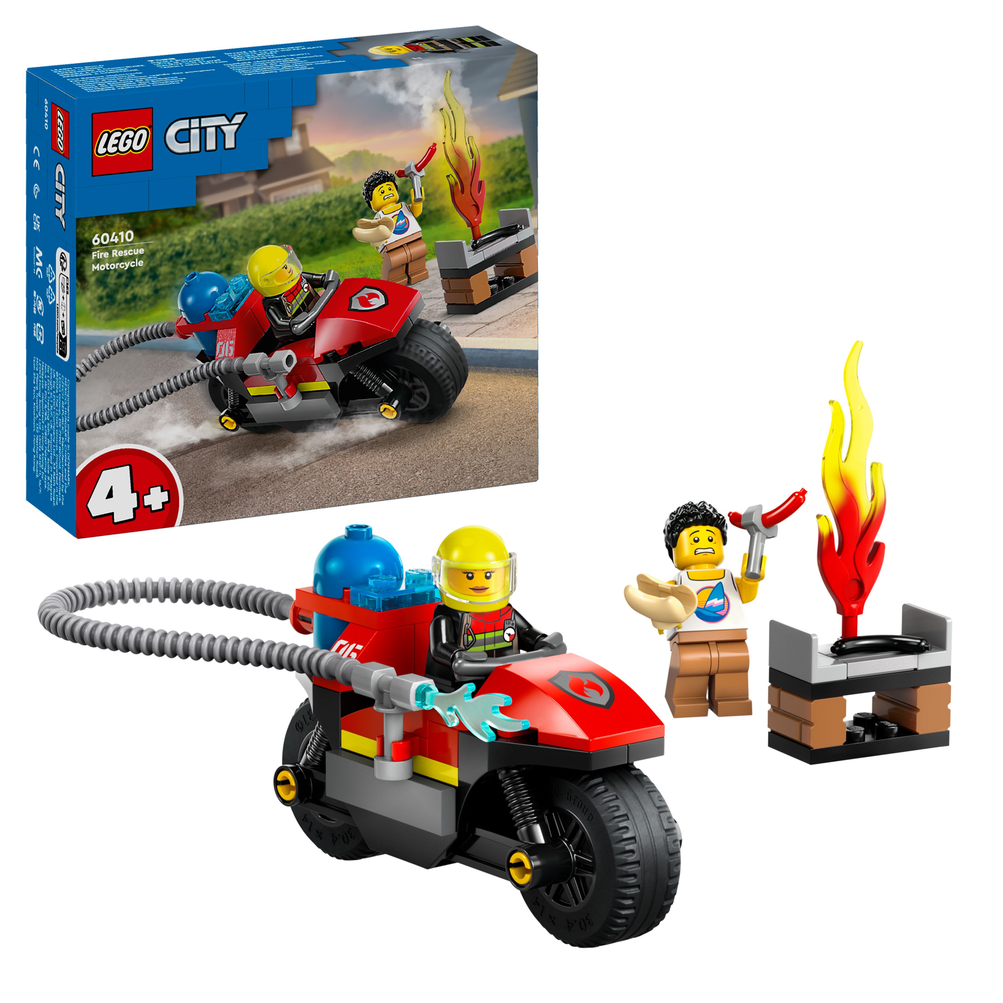 LEGO City - Brannmotorsykkel (60410) - Leker