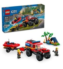 LEGO City - Firehjulsdrevet brannbil med redningsbåt (60412)