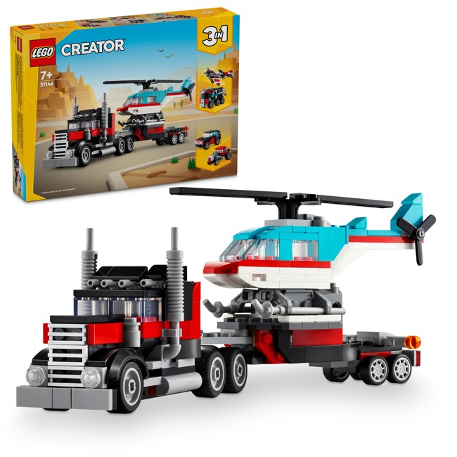 LEGO Creator - Tieflader mit Hubschrauber (31146)