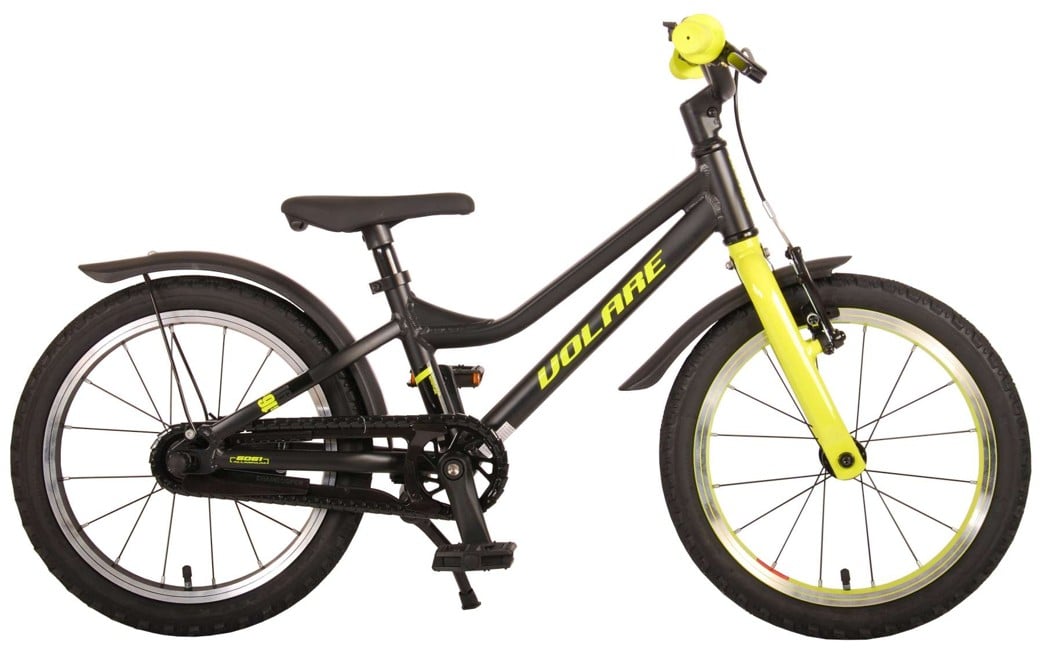 Volare - Children's Bicycle 16" - Black/Lime Green CB Alloy Ultra Light (21674)