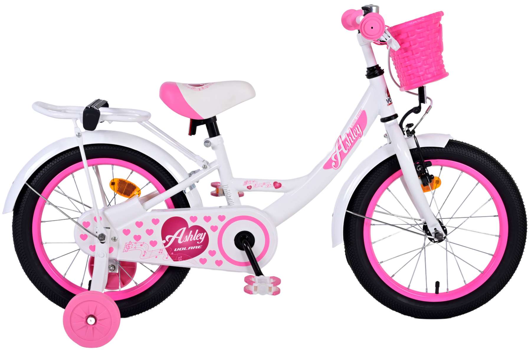 Volare - Children's Bicycle 16" - Ashley White (31630) - Leker