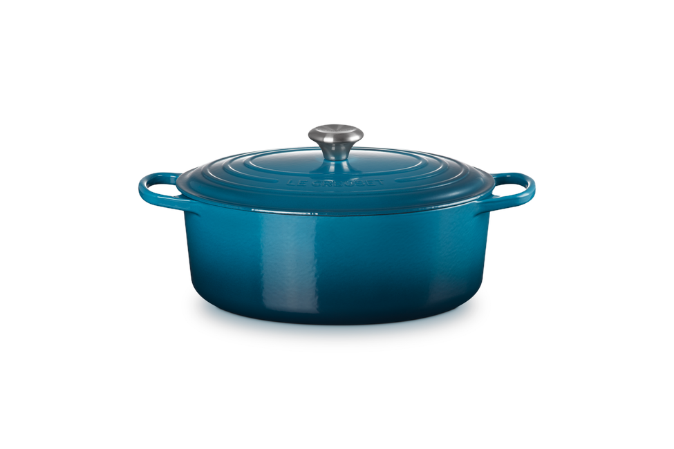 Le Creuset - Signature Oval Cast Iron Casserole  31 cm - Deep teal