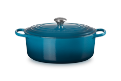 Le Creuset - Signature Oval Cast Iron Casserole  31 cm - Deep teal