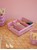 Rice - Metal Tray with 3 Rooms Pink thumbnail-3