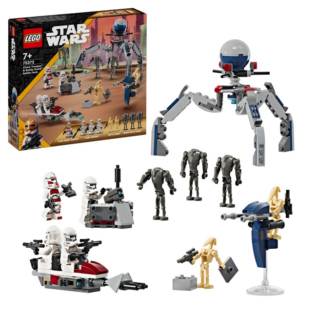 LEGO Star Wars - Battle Pack med klonsoldater og kampdroider (75372)