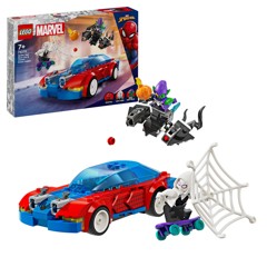 LEGO Super Heroes - Spider-Manin kilpa-auto ja Venomin Vihreä Menninkäinen (76279)