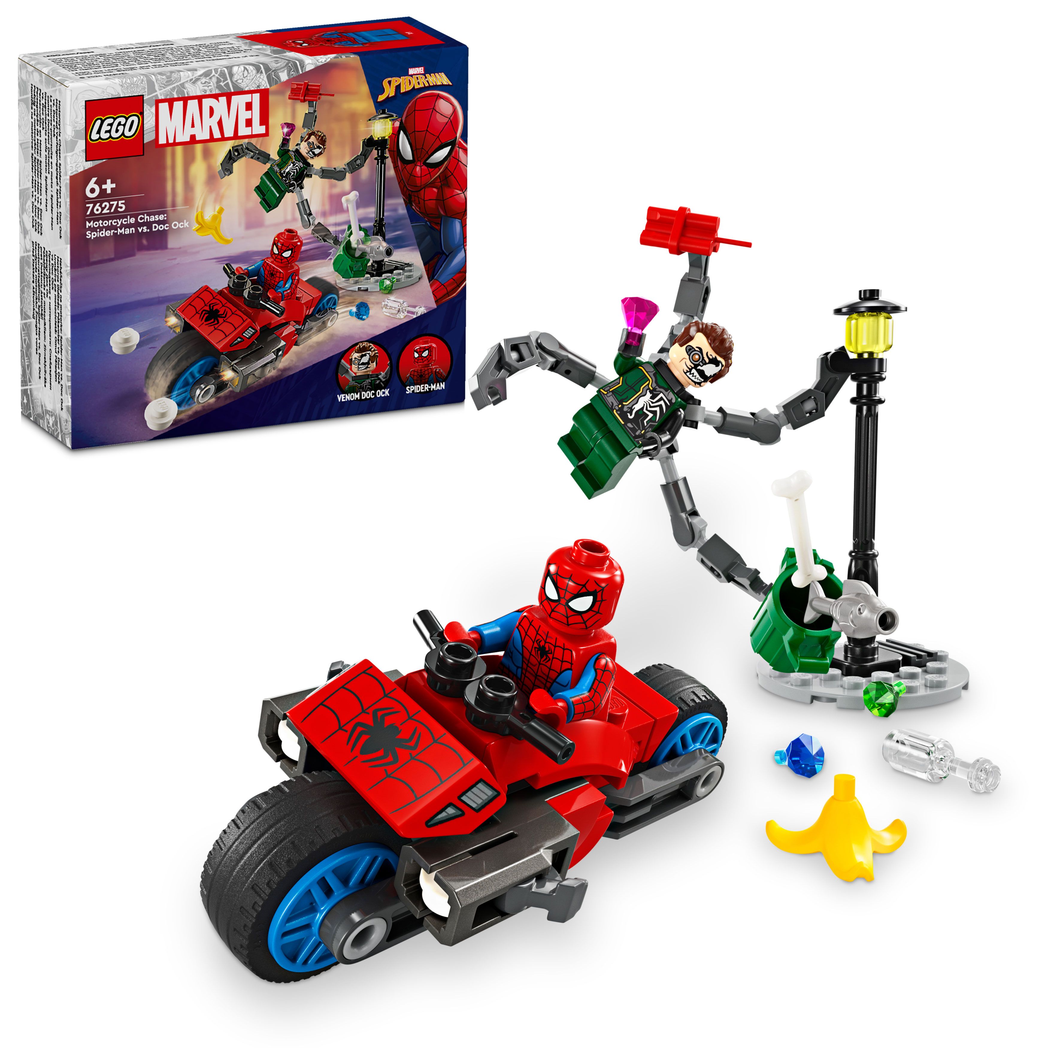 LEGO Super Heroes - Motorsykkeljakt: Spider-Man mot Doc Ock (76275) - Leker