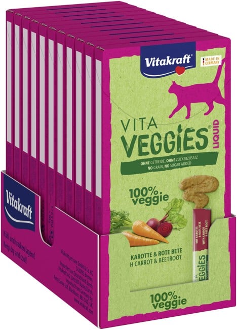 Vitakraft - 11x Veggies Liquid Carrot 6x15gr