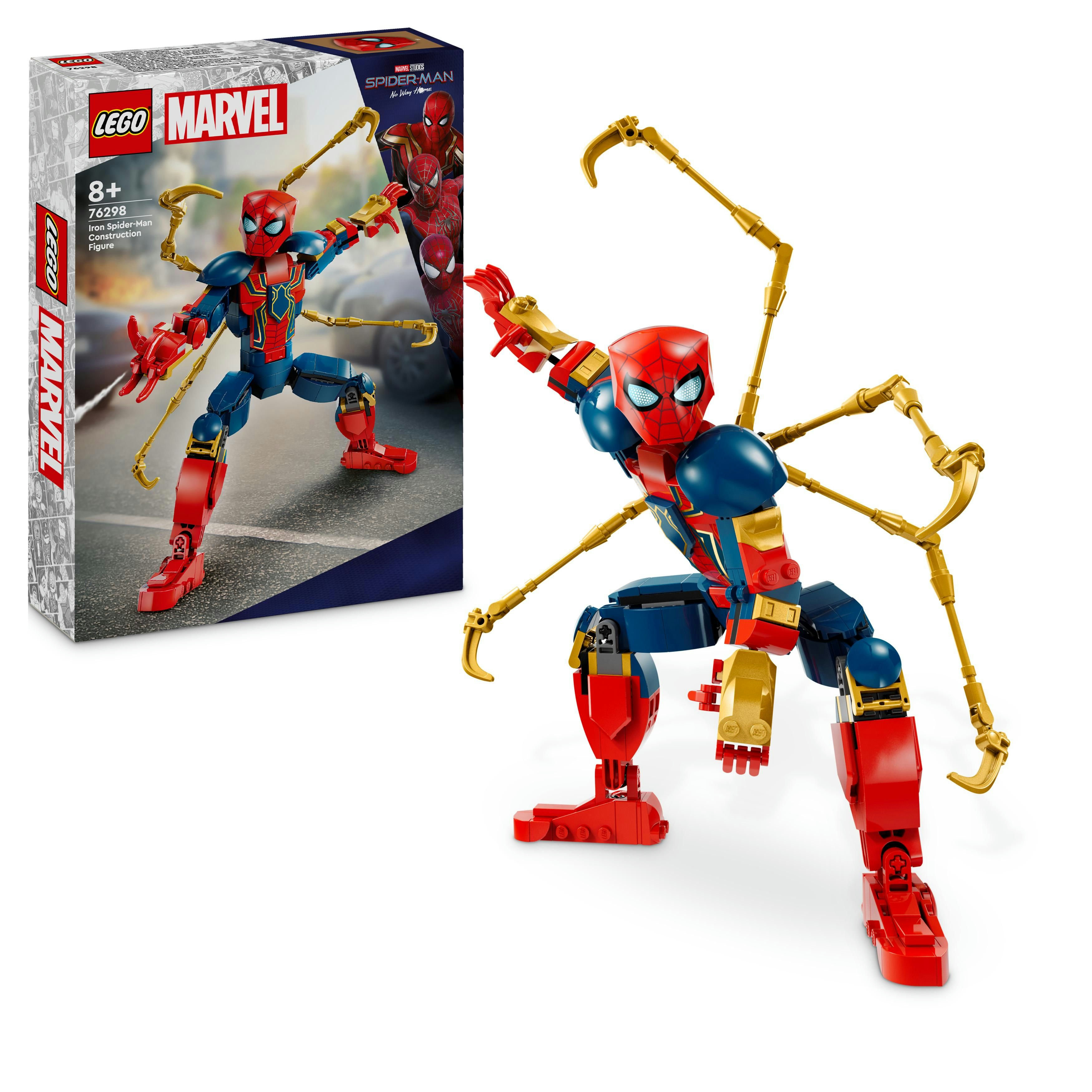 LEGO Super Heroes 76298 Byggefigur av Iron Spider-Man -  Byggesett - Plast