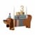 Bloomingville MINI - Charlie Birthday Decoration, Brown, Lotus (82054440) thumbnail-1