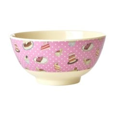 Rice - Melamine Bowl Medium 700 ml Sweet Cake Print