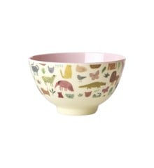 Rice - Melamine Bowl Small 300 ml Pink Sweet Jungle Print