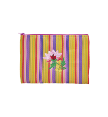 Rice - Recycled Plastic Pouch Bag Flower Print