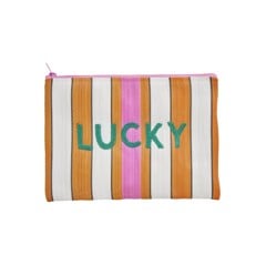 Rice - Recycled Plastic Pouch Bag Lucky Print