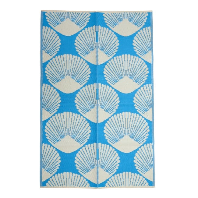 Rice - Recycled Plastic Carpet Blue Sea Shell