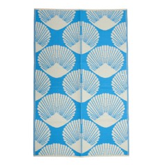 Rice - Recycled Plastic Carpet Blue Sea Shell