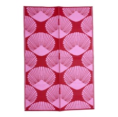 Rice - Recycled Plastic Carpet Pink/Red Sea Shell