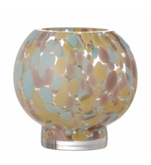 Bloomingville - Selina Tealight holder, Pink, Glass (82060665)