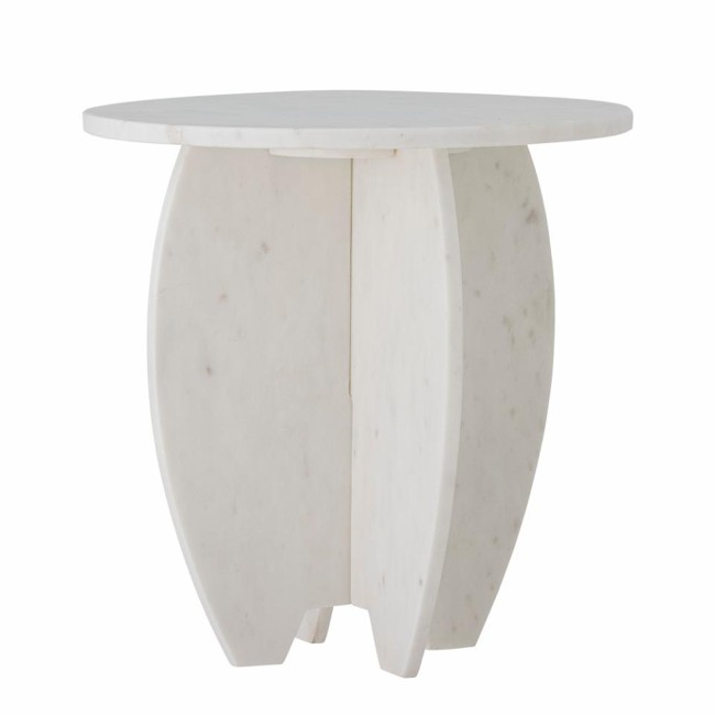 Bloomingville - Sendai Side table, White, Marble (82064396)