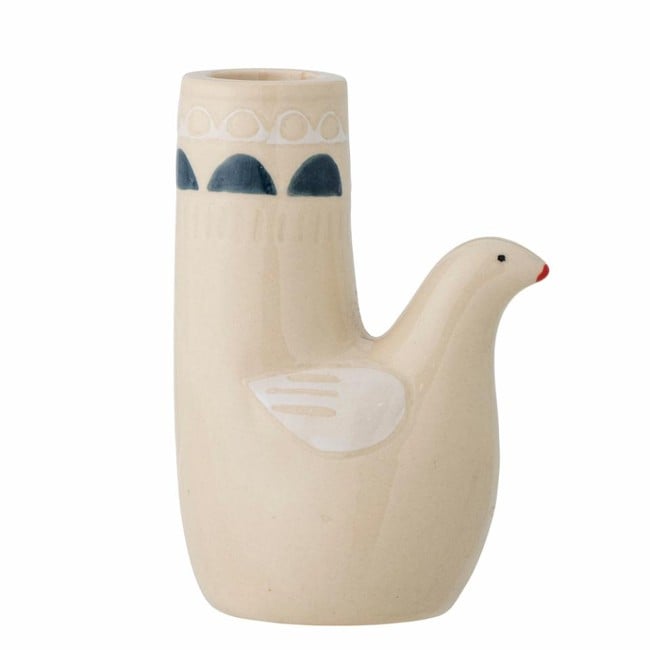 Bloomingville - Trudy Candlestick, White, Stoneware (82060865)