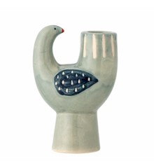 Bloomingville - Trudy Candlestick, Blue, Stoneware (82060864)