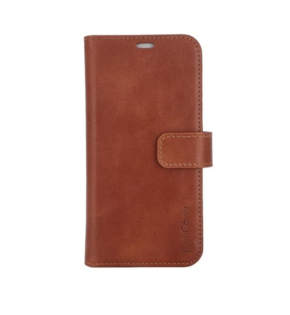 RadiCover - Radiation Protection Wallet Vegan Leather 2in1 MAGSAFE iPhone 15 Brown