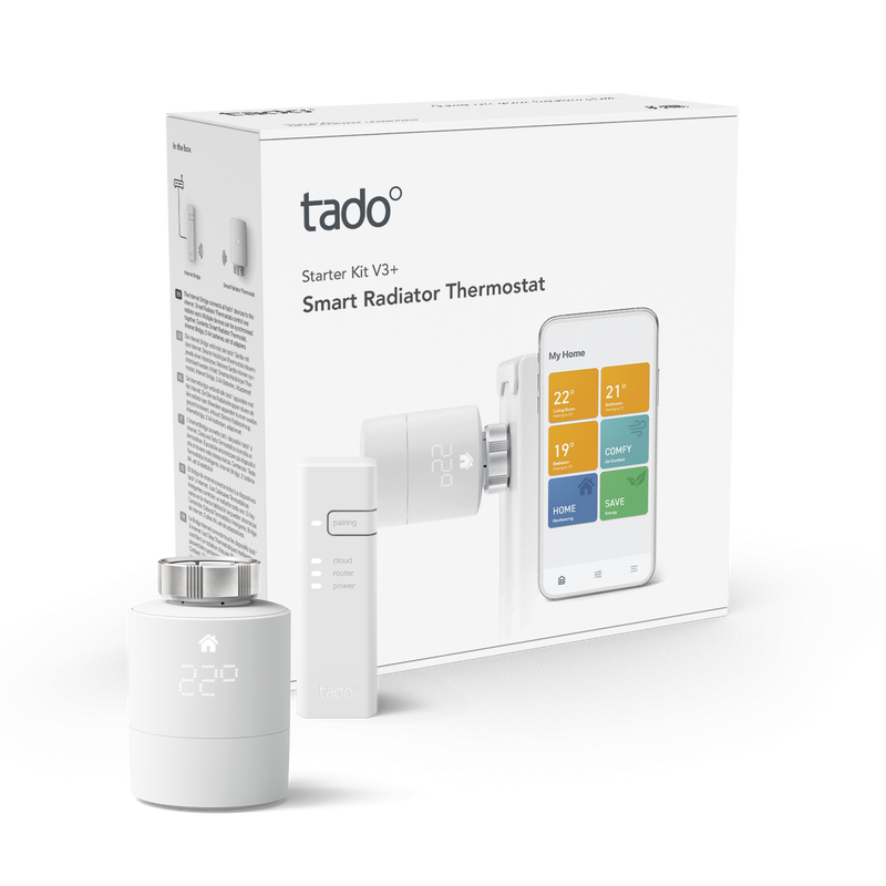 Tado - Smart Radiator Thermostat Starter Kit V3+ incl. 1 SRT - Elektronikk