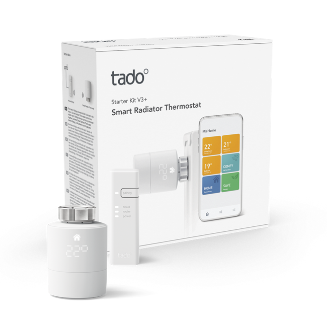 Tado - Smart Radiator Thermostat Starter Kit V3+ incl. 1 SRT