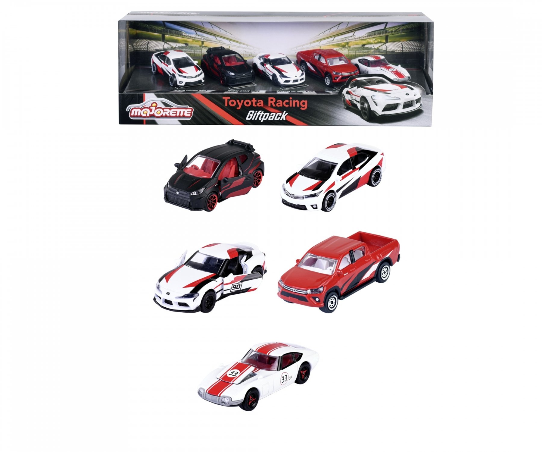 Majorette - Toyota Racing Giftpack (5 pcs) (212053189) - Leker