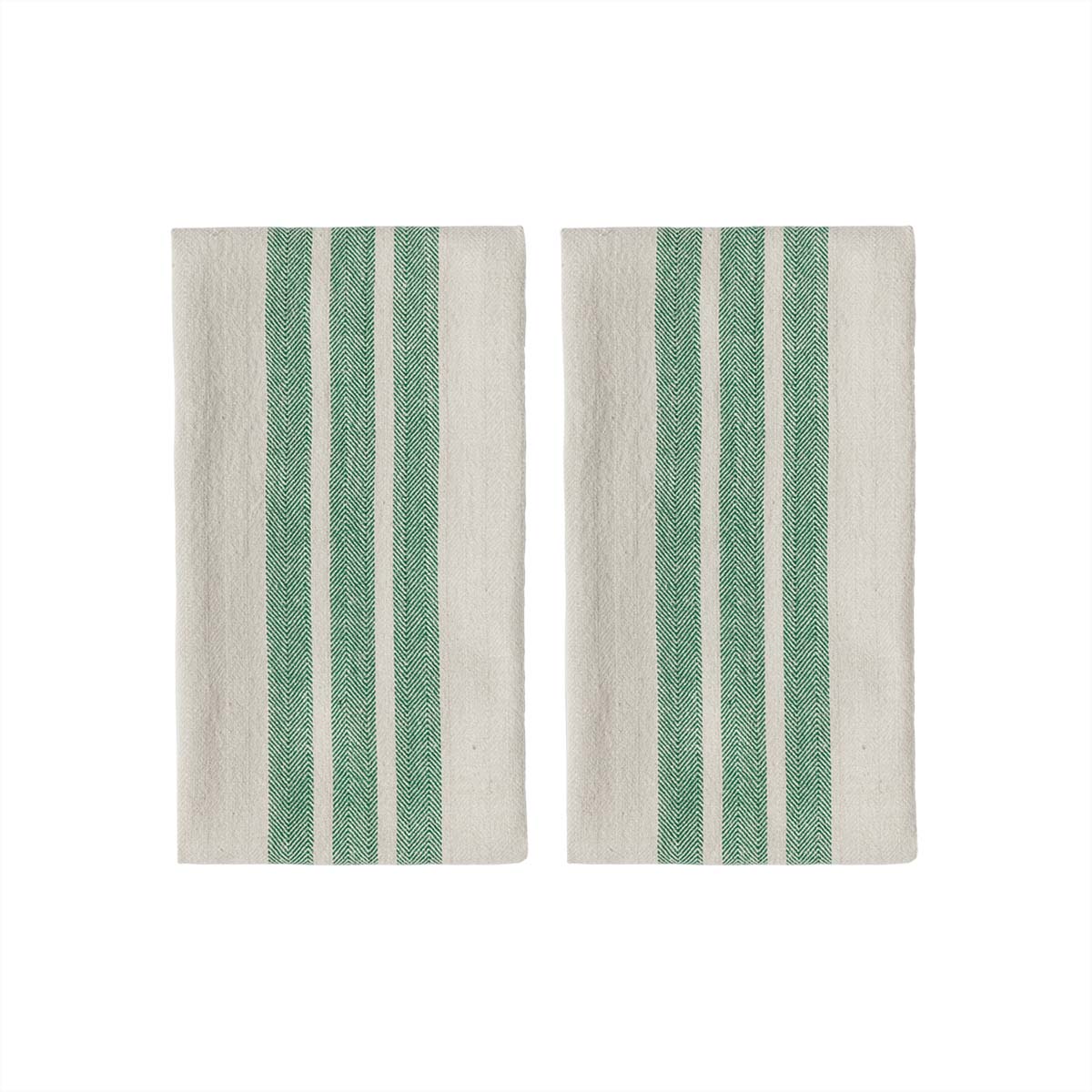 Billede af OYOY LIVING - Linu Tea Towel - Pack of 2 - Green (L301245)