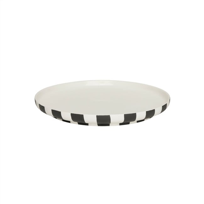 OYOY LIVING - Toppu Dinner Plate - Black/White (L301196)