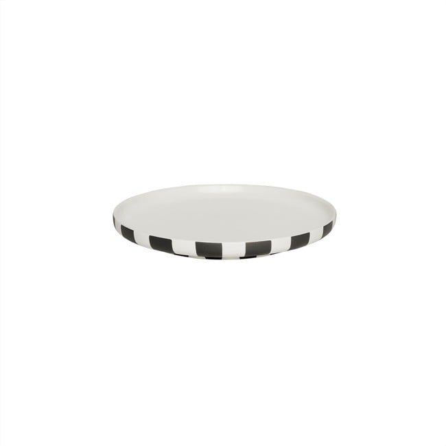 OYOY LIVING - Toppu Lunch Plate - Black & White